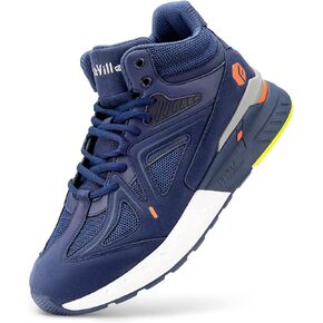 FitVille Wide Basketball Shoes for Men with Flat Feet Extra Wide High-top Sneakers with Ankle Support