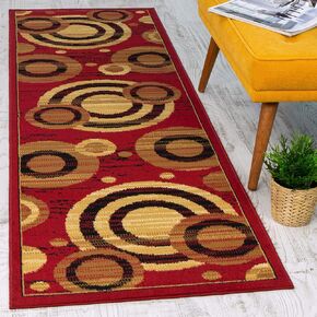 Antep Rugs Kashan King Collection Galaxy Geometric Polypropylene Indoor Area Rug (Black/Beige, 5' x 7')