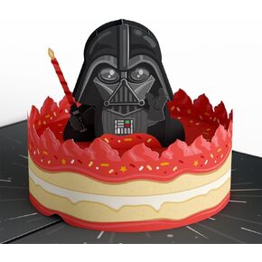 Lovepop Star Wars™ Darth Vader™ Birthday Cake Pop-Up Card, Funny Birthday Card for Men, Dad Card, Darth Vader Birthday Card, 40th Birthday Card 5 X 7