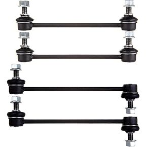 SCITOO 4pcs 2WD AWD Suspension Kit Front Rear Sway Bar Link Fit 2005-2010 For Kia For Sportage 2005-2009 For Hyundai Tucson