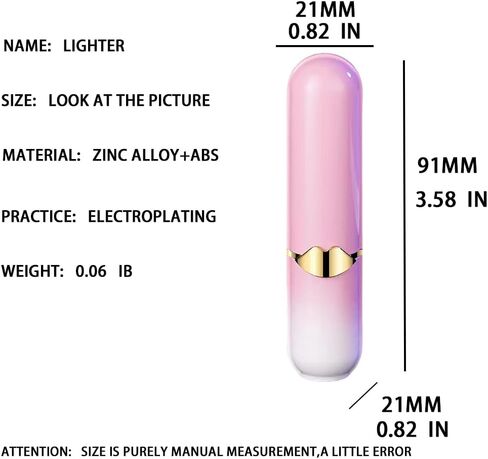 Cute Lipstick Lighter, Butane Lighter, Funny Lighters, Pink Lighter, Cool Lighter, Unique Lighters, Refillable Adjustable Jet Flame Lighters, Nice Gift for Girls, Ms, Girlfriend (Pink) in Saudi Arabia