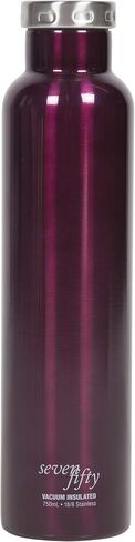 FIFTY/FIFTY Wine Growler Water Bottle, Narrow Mouth, Seven Fifty, 750ml/25 oz, Rose Gold in Saudi Arabia