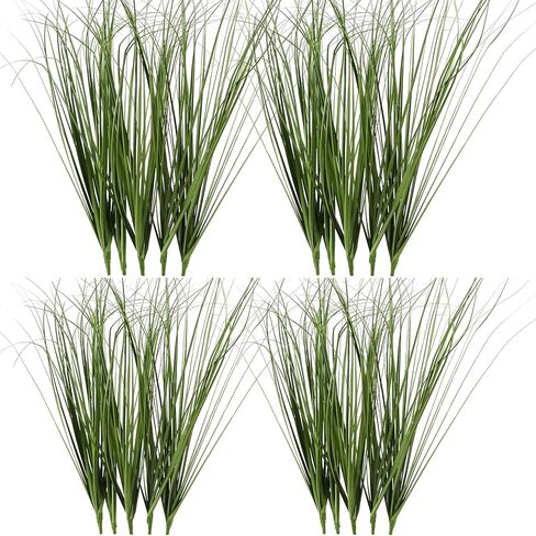 10PCS Fake Grass Fall Decor Artificial Plants Outdoor Artificial Shrubs Wheat Grass Greenery Stems Faux UV Resistant Grass Artificial Plant for Outdoor Indoor Patio Porch Hanging Decor, Autumn Red in Saudi Arabia
