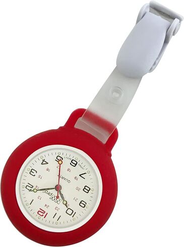 Clip-on Silicone Watch - Non-Glass Cover - White Dial in Saudi Arabia