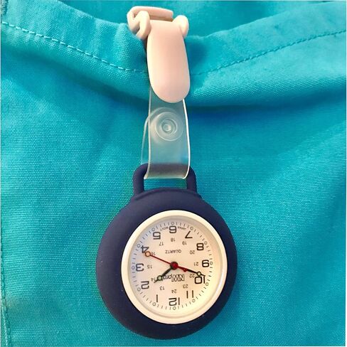 Clip-on Silicone Watch - Non-Glass Cover - White Dial in Saudi Arabia
