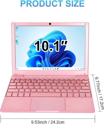 Mini Laptop,10.1Inch 8GB RAM 128GB SSD,IPS Display with Intel Celeron N4020 Processor (up to 2.8Ghz),Lightweight and Powerful with Windows 11 OS Small Computer. (Iron Gray) in Saudi Arabia