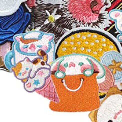 50PCS Random Assorted Styles Funny Patch Repair Embroidered Appliques Sew on Patches Embroidered Patches Iron on Patches for Clothes for Dress Hat Jeans DIY Accessories in Saudi Arabia