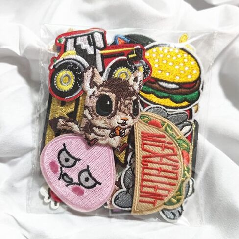 50PCS Random Assorted Styles Funny Patch Repair Embroidered Appliques Sew on Patches Embroidered Patches Iron on Patches for Clothes for Dress Hat Jeans DIY Accessories in Saudi Arabia