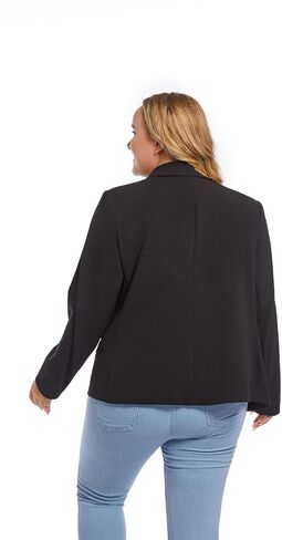 Womens Casual Blazers Plus Size Open Front Long Sleeve Work Office Jackets with Pockets in Saudi Arabia