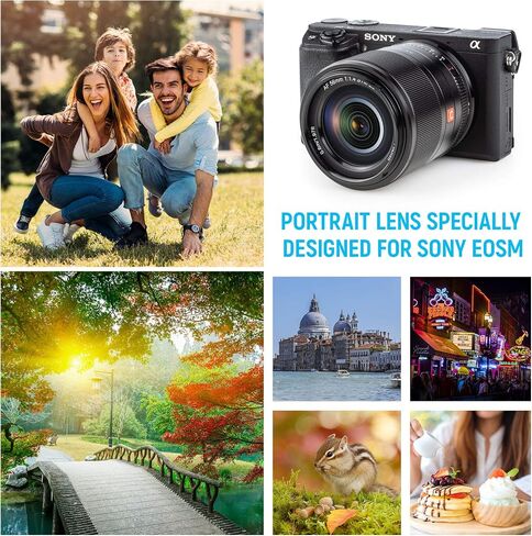 VILTROX 56mm F1.4 f/1.4 Autofocus E Lens for Sony E Mount a6300 a6400 a6500 a6600 a7 a7S a7c a7Ⅱ a7RⅡ a7SⅢ a7Ⅲ a7RⅢ a7RⅣ in Saudi Arabia