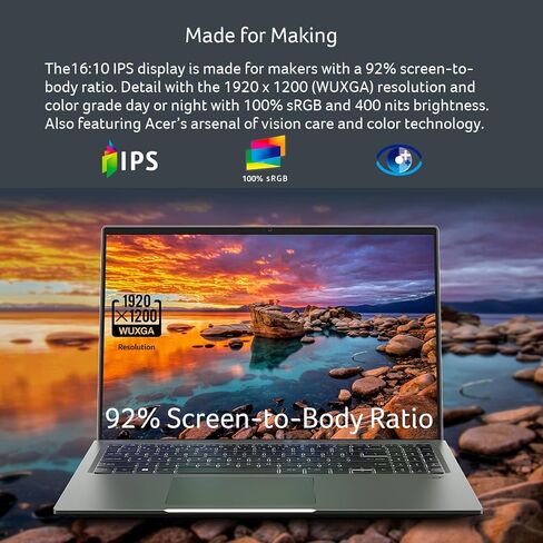 Acer Swift X Intel Evo Thin & Light Creator Laptop in Saudi Arabia