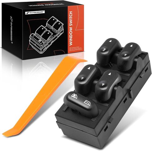 A-Premium Master Power Window Switch جانب السائق متوافق مع Ford F-150 2004-2008، Expedition 2003-2006، Crown Victoria 2003-2008 وLincoln Mark LT 2006-2008، استبدال # 5L1Z14529AA، 2L1Z14529AAA in Saudi Arabia