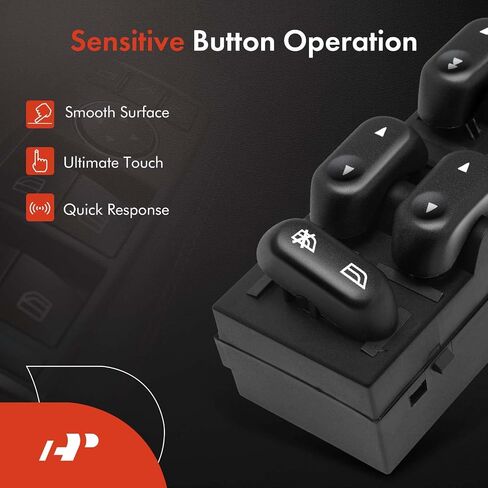 A-Premium Master Power Window Switch جانب السائق متوافق مع Ford F-150 2004-2008، Expedition 2003-2006، Crown Victoria 2003-2008 وLincoln Mark LT 2006-2008، استبدال # 5L1Z14529AA، 2L1Z14529AAA in Saudi Arabia