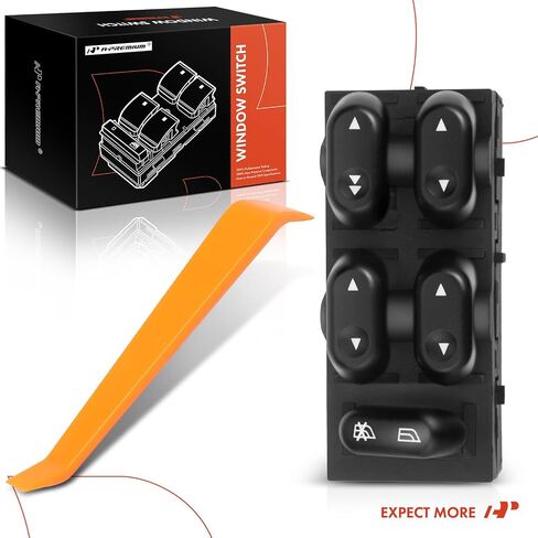 A-Premium Master Power Window Switch جانب السائق متوافق مع Ford F-150 2004-2008، Expedition 2003-2006، Crown Victoria 2003-2008 وLincoln Mark LT 2006-2008، استبدال # 5L1Z14529AA، 2L1Z14529AAA in Saudi Arabia