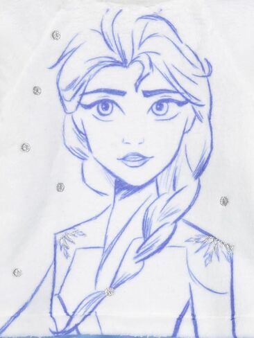 Disney Frozen Elsa Girls Long Sleeve Dress Sherpa Fleece in Saudi Arabia