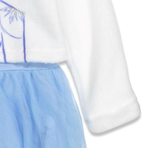 Disney Frozen Elsa Girls Long Sleeve Dress Sherpa Fleece in Saudi Arabia