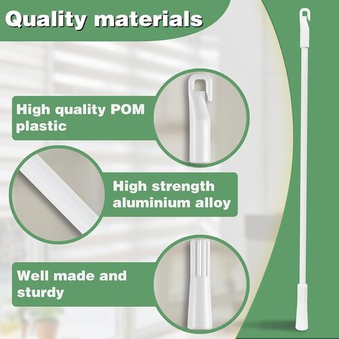 قطعتان من عصا الستارة المصنوعة من الألومنيوم مقاس 17 بوصة عصا إمالة عمياء للنافذة، واستبدال العصا العمياء بخطاف، واستبدال عصا الستائر (17 بوصة) in Kuwait