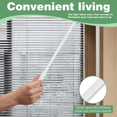 قطعتان من عصا الستارة المصنوعة من الألومنيوم مقاس 17 بوصة عصا إمالة عمياء للنافذة، واستبدال العصا العمياء بخطاف، واستبدال عصا الستائر (17 بوصة) in Kuwait