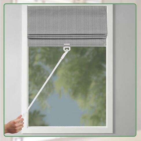 قطعتان من عصا الستارة المصنوعة من الألومنيوم مقاس 17 بوصة عصا إمالة عمياء للنافذة، واستبدال العصا العمياء بخطاف، واستبدال عصا الستائر (17 بوصة) in Kuwait