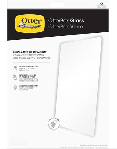 OtterBox Premium Glass Screen Protector Antimicrobiral for iPad Pro 13-inch (M4) (2024), Scratch Protection, Flawless Touch Response, Fingerprint Resistant, Easy Installation in Saudi Arabia