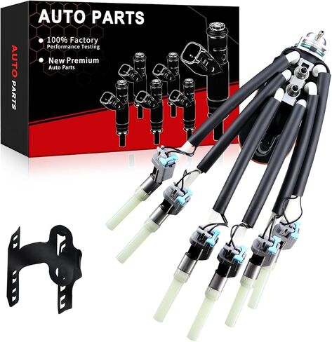 حاقن الوقود العنكبوتي يناسب: -ChevySilverado 1500 1999-2013، Astro/Blazer 1996-2005، لـ: -GMC C1500/P2500/K1500/Jimmy/Safari/Savana 1500 [4.3L V6] OE# FJ503 12568332 17113673 (1 قطعة) in Kuwait