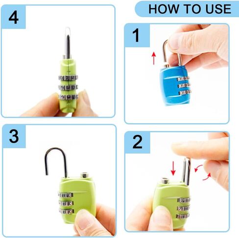 2 أقفال مكونة من 4 أرقام، أقفال مجمعة قابلة لإعادة التشكيل، أقفال للأمتعة الثقيلة، خزائن لموظفي المدرسة في صالة الألعاب الرياضية in Kuwait