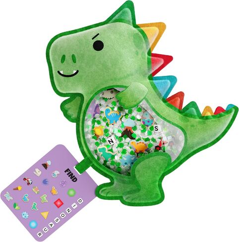 BIZYBOO - لعبة The Seek & Find Plush الأصلية - لعبة البحث عن الأشياء المخفية وحل مشكلة لعبة المطابقة التعليمية للأطفال من سن 2 فما فوق (سبايك) in Kuwait