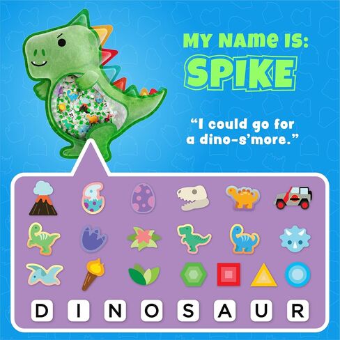 BIZYBOO - لعبة The Seek & Find Plush الأصلية - لعبة البحث عن الأشياء المخفية وحل مشكلة لعبة المطابقة التعليمية للأطفال من سن 2 فما فوق (سبايك) in Kuwait
