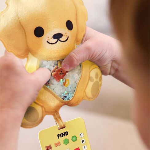 BIZYBOO - لعبة The Seek & Find Plush الأصلية - لعبة البحث عن الأشياء المخفية وحل مشكلة لعبة المطابقة التعليمية للأطفال من سن 2 فما فوق (سبايك) in Kuwait