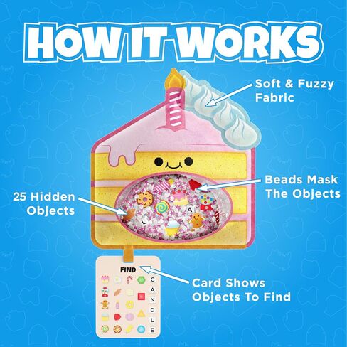 BIZYBOO - لعبة The Seek & Find Plush الأصلية - لعبة البحث عن الأشياء المخفية وحل مشكلة لعبة المطابقة التعليمية للأطفال من سن 2 فما فوق (سبايك) in Kuwait
