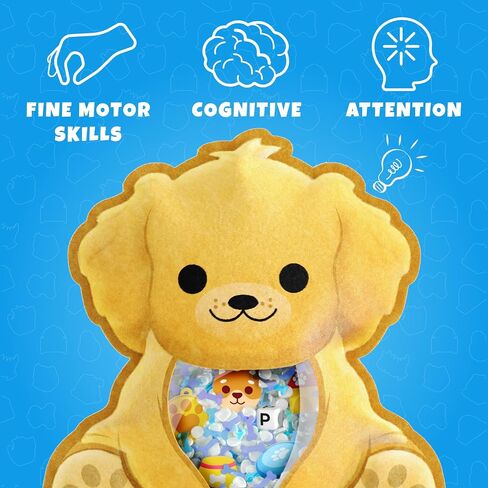 BIZYBOO - لعبة The Seek & Find Plush الأصلية - لعبة البحث عن الأشياء المخفية وحل مشكلة لعبة المطابقة التعليمية للأطفال من سن 2 فما فوق (سبايك) in Kuwait