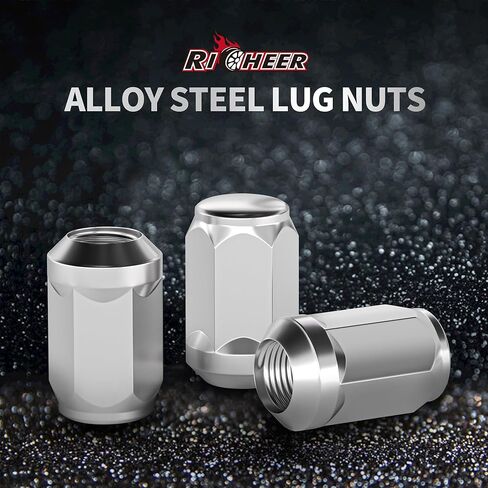 20 قطعة من صواميل عروة الكروم مقاس 14 × 1.5 من ريتشيير، 1.38 بوصة M14x1.5 صواميل عروة منتفخة بنهاية مغلقة - مقعد مخروطي - صامولة عروة سداسية 19 مم لكامارو تندرا سيكويا تاهو والمزيد in Kuwait