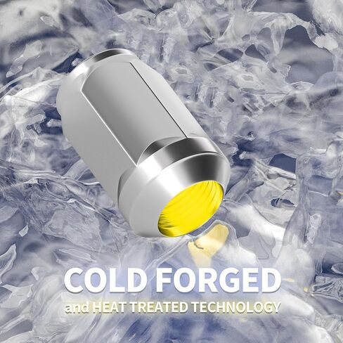 20 قطعة من صواميل عروة الكروم مقاس 14 × 1.5 من ريتشيير، 1.38 بوصة M14x1.5 صواميل عروة منتفخة بنهاية مغلقة - مقعد مخروطي - صامولة عروة سداسية 19 مم لكامارو تندرا سيكويا تاهو والمزيد in Kuwait