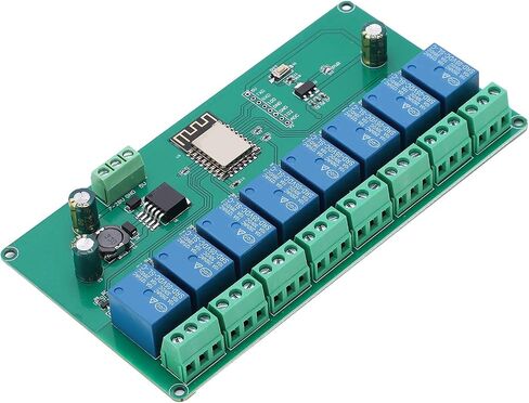 WIFI 8‑Channel Relay Module ESP8266 Development Board DC 7-28V / 5V Voltage Monitoring Relays for Wireless Control in Saudi Arabia