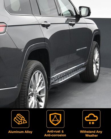لوحات الجري Snailfly بخطوات جانبية مناسبة لـ 2021-2025 Jeep Grand Cherokee L 3-Row in Kuwait