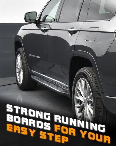 لوحات الجري Snailfly بخطوات جانبية مناسبة لـ 2021-2025 Jeep Grand Cherokee L 3-Row in Kuwait