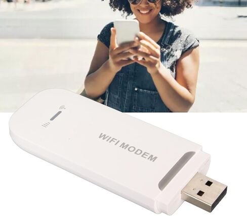 4G WiFi Router, Wireless LTE Router High Speed Plug and Play USB Power 150Mbps for Family (White) in Saudi Arabia