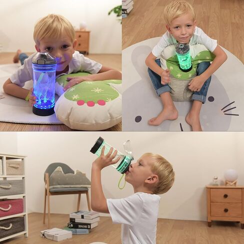 Kids Water Bottle with Video Game Design 3D Glowing LED Light-Tritan BPA Free,Perfect for Back-to-School Season, Girls, Boys, Kids, Holiday Camping, Picnic Gifts - 14 oz Travel Mug in Saudi Arabia