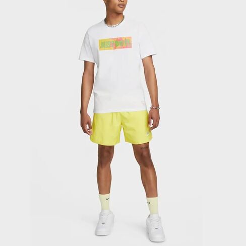Nike Sportswear Men's Graphic Beach T-Shirt (US, Alpha, Medium, Regular, Regular, White) in Saudi Arabia