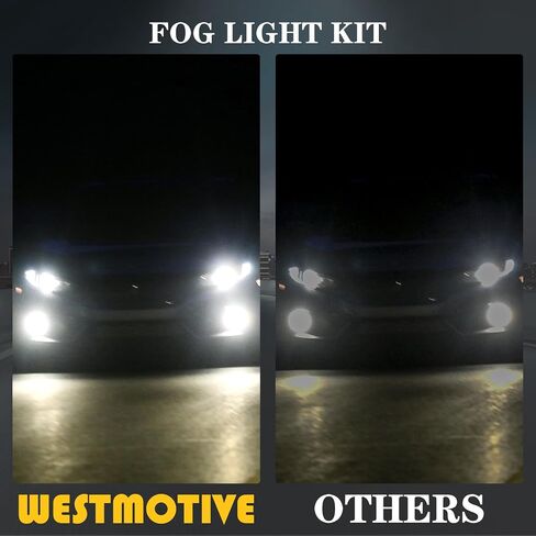 Fog Light for 2004 2005 Civic 2/4Dr (EM2/ ES1/ ES2) Clear Bumper Fog Light with Halogen Light Bulbs And Wiring Harness & Clear Lens Kit Fl7041 in Saudi Arabia