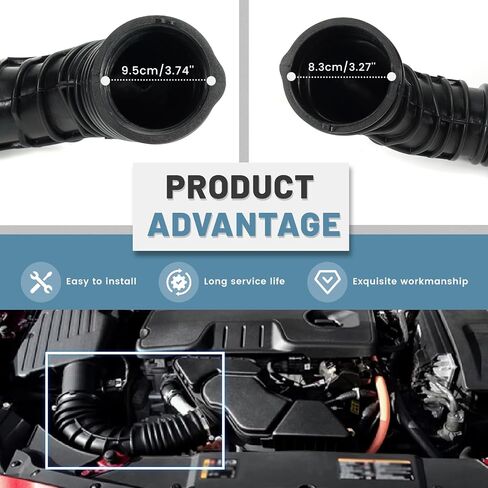 Air Takeover Intake Pipe Filter Hose Fit for Buick Regal 2009 2010 2011 2012 2013丨 for Chevy Malibu 2010 2011 2012 2013 2014#Replace 22951182 Engine Air Receiver Intake Tube Filter Hose in Kuwait