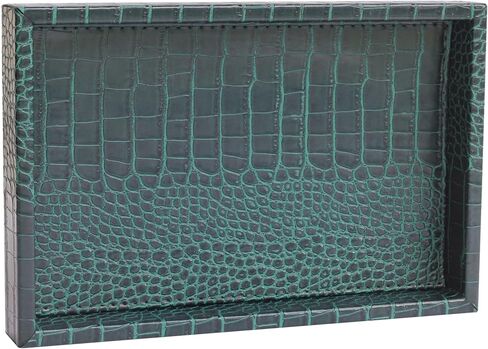 Valet Tray, Leather Tray, Elegant Key Jewelry Organizer, Desktop Organizer, Serving Tray, Yacht Accessories (Matte Camel, Large) in Saudi Arabia