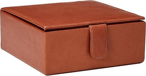 Small Leather Gift Box, Saddle, One Size in Saudi Arabia