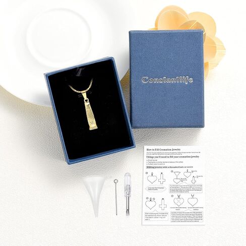 constantlife Cremation Jewelry Hair Clipper Memorial Necklace for Ashes Memorial Urn Pendant 316L Stainless Steel Keepsake for Men in Saudi Arabia