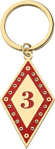 CENWA Fraternity Greek Number Keychain Line Number Keychain Friendship Gift for Men in Saudi Arabia