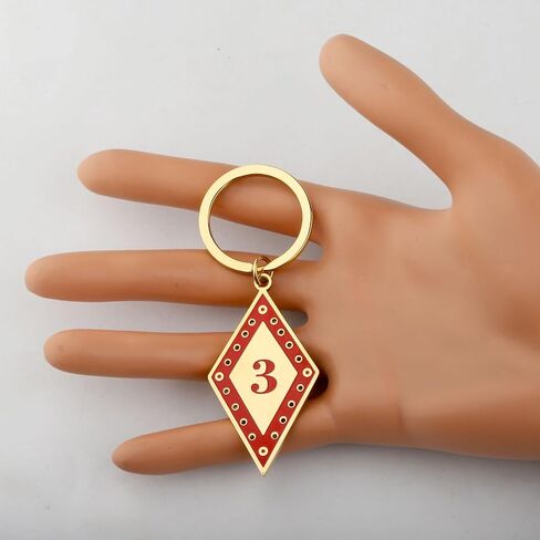 CENWA Fraternity Greek Number Keychain Line Number Keychain Friendship Gift for Men in Saudi Arabia