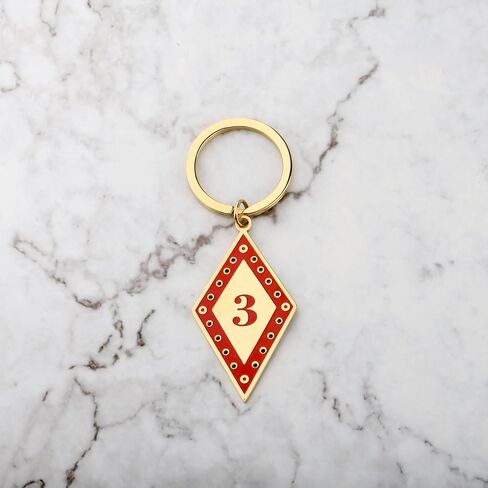 CENWA Fraternity Greek Number Keychain Line Number Keychain Friendship Gift for Men in Saudi Arabia