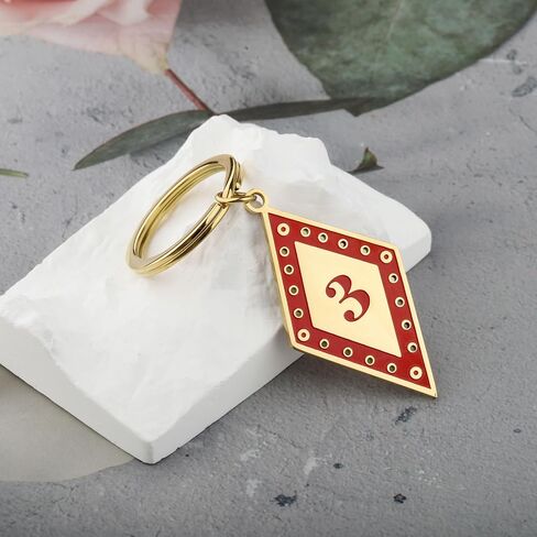 CENWA Fraternity Greek Number Keychain Line Number Keychain Friendship Gift for Men in Saudi Arabia