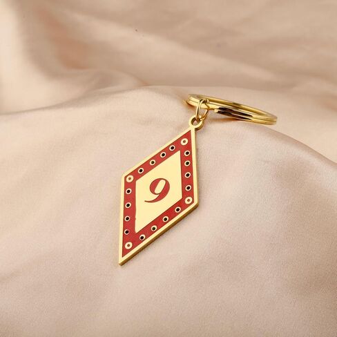 CENWA Fraternity Greek Number Keychain Line Number Keychain Friendship Gift for Men in Saudi Arabia
