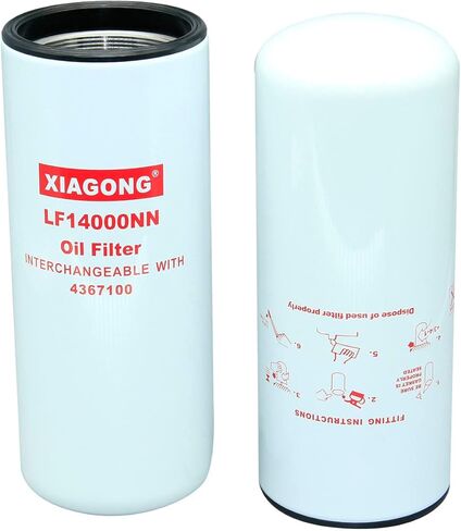 LF14000NN طقم مرشح الزيت/التشحيم للكمون 4367100 يستبدل LF9080 P559000 LF9001 BD7154 57746XD 600-211-1340 in Kuwait